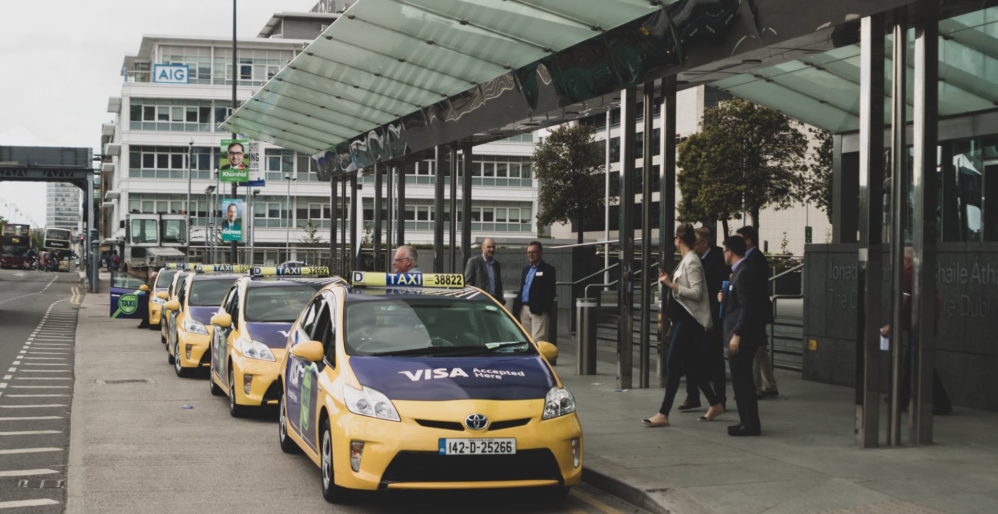 taxi ads convention center dublin