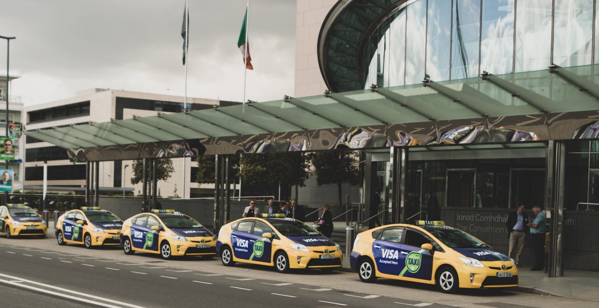 convention center taxi fleet ads